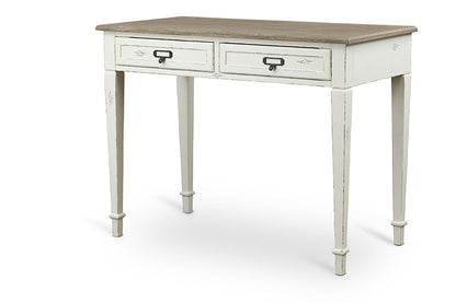 Baxton Studio - Dauphine Desk in White/Light Brown - CHR4VM/M B-CA view 1