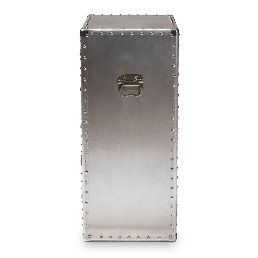 Baxton Studio - Davet Chest in Silver - JY17B167-Silver-Cabinet view 4