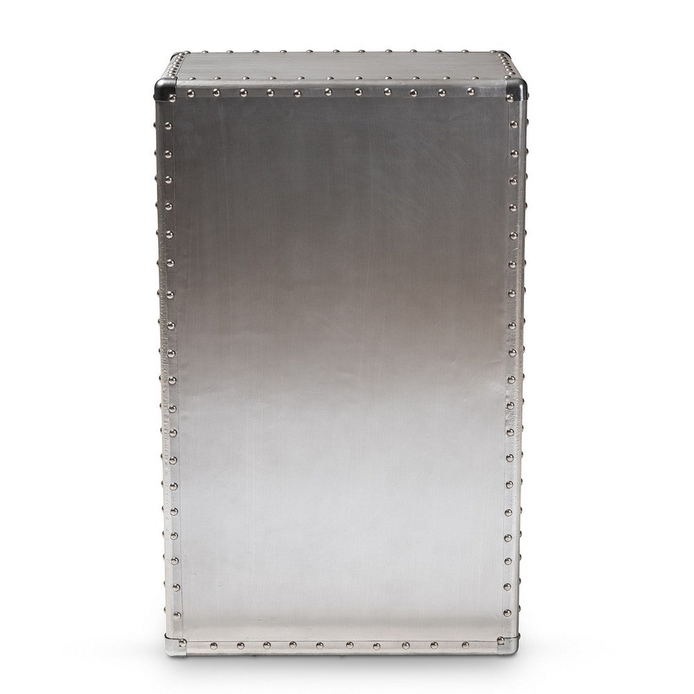 Baxton Studio - Davet Chest in Silver - JY17B167-Silver-Cabinet view 5
