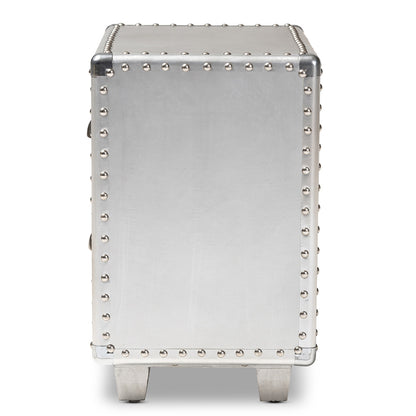 Baxton Studio - Davet End Table in Silver - JY17B170-Silver-ET view 4