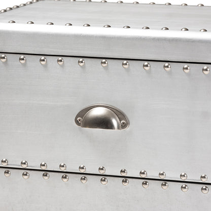 Baxton Studio - Davet End Table in Silver - JY17B170-Silver-ET view 6