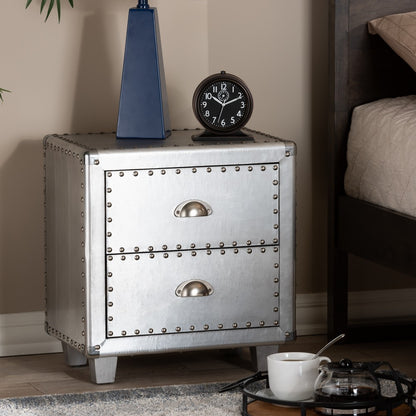 Baxton Studio - Davet End Table in Silver - JY17B170-Silver-ET view 7