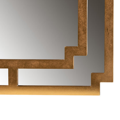 Baxton Studio - Dayana Mirror in Antique Gold/Mirror - RXW-8460 view 2