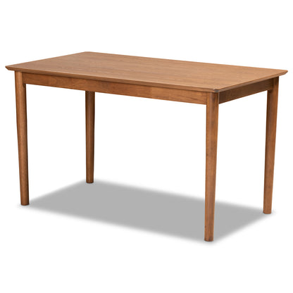 Baxton Studio - Daymond Dining Set in Tan/Walnut Brown - BBT8051.12-Tan/Walnut-3PC Dining Nook Set view 4