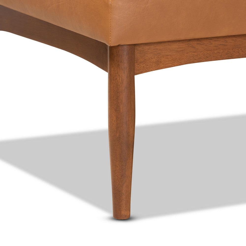 Baxton Studio - Daymond Dining Set in Tan/Walnut Brown - BBT8051.12-Tan/Walnut-3PC Dining Nook Set view 7