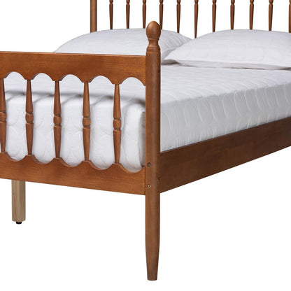 Baxton Studio - Deance Queen Size Bed in Walnut Brown - MG0206-Walnut-Queen view 5