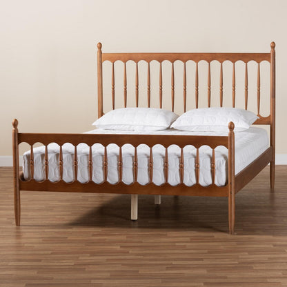 Baxton Studio - Deance Queen Size Bed in Walnut Brown - MG0206-Walnut-Queen view 8
