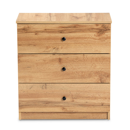 Baxton Studio - Decon Chest in Oak Brown - B06-Wotan Oak view 3