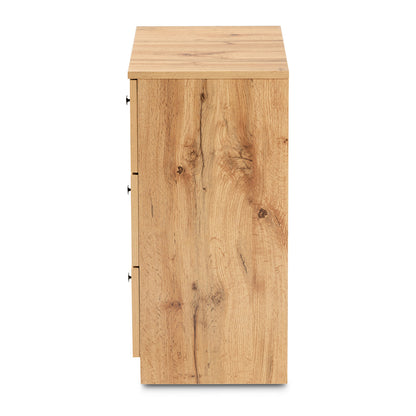 Baxton Studio - Decon Chest in Oak Brown - B06-Wotan Oak view 4