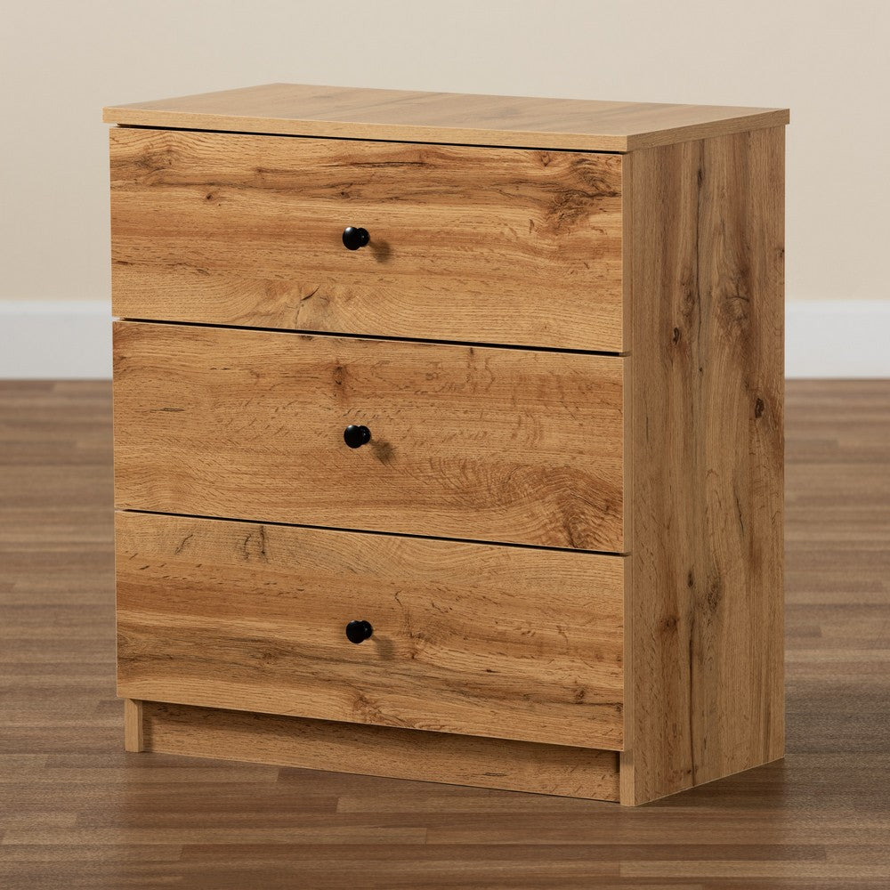 Baxton Studio - Decon Chest in Oak Brown - B06-Wotan Oak view 7