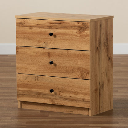 Baxton Studio - Decon Chest in Oak Brown - B06-Wotan Oak view 7