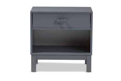 Baxton Studio - Deirdre Nightstand - HNS01-Grey-NS view 3