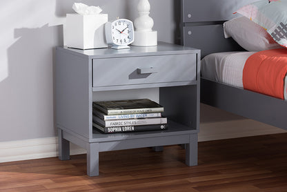 Baxton Studio - Deirdre Nightstand - HNS01-Grey-NS view 5