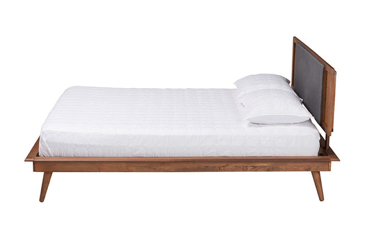 Baxton Studio - Delfina Full Size Bed - MG0005-1/0004-Rattan-Full view 2
