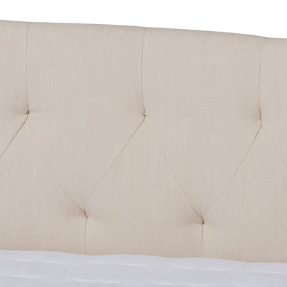 Baxton Studio - Delora Full Size Daybed with Trundle in Beige - CF9044-Beige-Daybed-F/T view 6