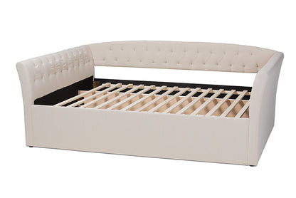 Baxton Studio - Delora Queen Size Daybed - CF9044-B-Beige-Daybed-Q view 3