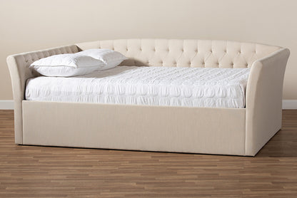 Baxton Studio - Delora Queen Size Daybed - CF9044-B-Beige-Daybed-Q view 6