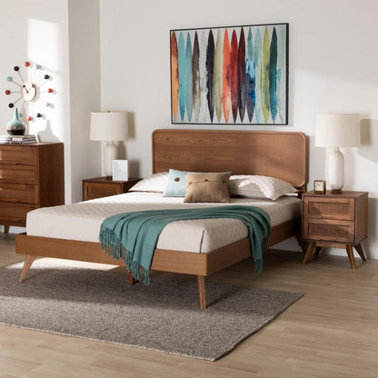 Baxton Studio - Demeter Full Bedroom Set in Walnut Brown - Demeter-Ash Walnut-Full 3PC Bedroom Set view 11
