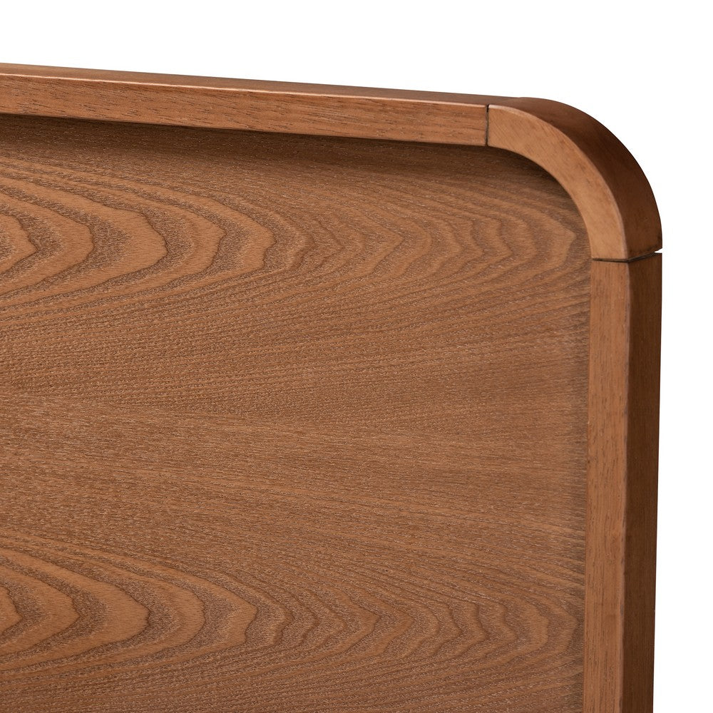 Baxton Studio - Demeter Full Size Bed in Ash Walnut - Demeter-Ash Walnut-Full view 5