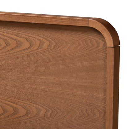 Baxton Studio - Demeter Full Size Bed in Ash Walnut - Demeter-Ash Walnut-Full view 5