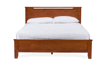 Baxton Studio - Demitasse Twin Size Bed in Brown - SB312-Twin Bed-Antique Oak view 2