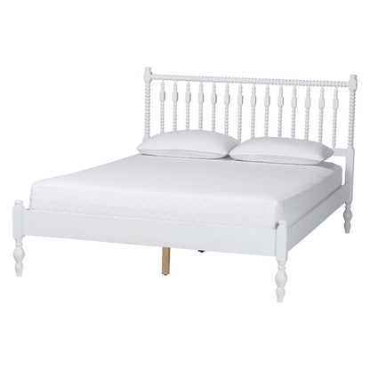 Baxton Studio - Denita Full Bedroom Set in White - Alaba-4PC Bedroom Set-White-Full-2NS view 3