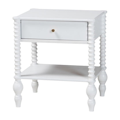 Baxton Studio - Denita Full Bedroom Set in White - Alaba-4PC Bedroom Set-White-Full-2NS view 4