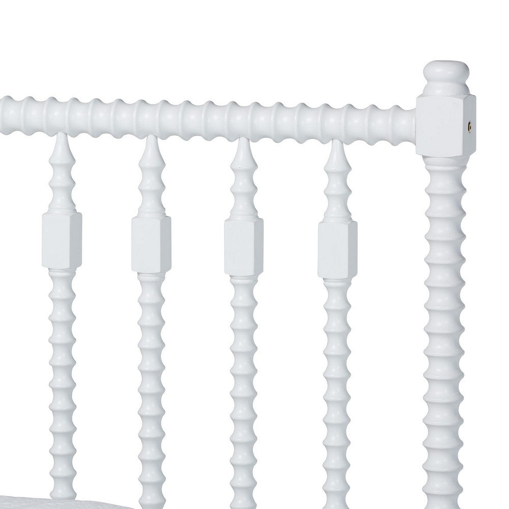 Baxton Studio - Denita Full Bedroom Set in White - Alaba-4PC Bedroom Set-White-Full-2NS view 8