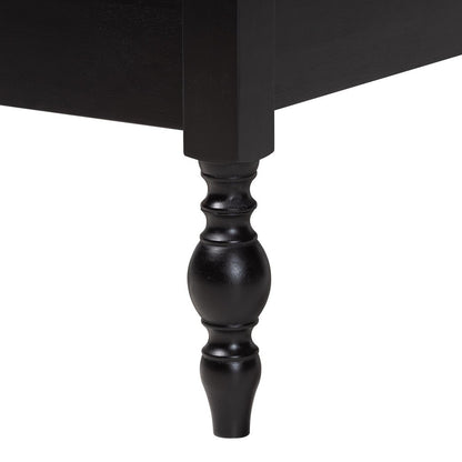 Baxton Studio - Denita Twin Bedroom Set in Black - Alaba-4PC Bedroom Set-Black-Twin-2NS view 9