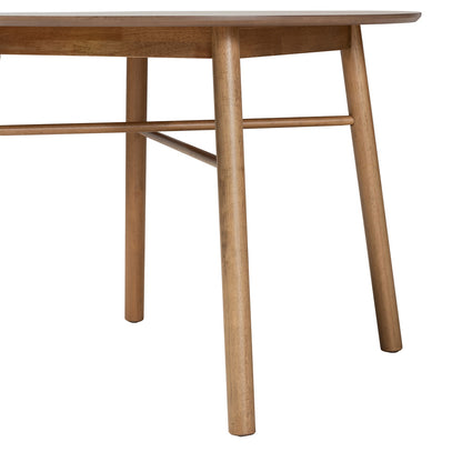 Baxton Studio - Denmark Dining Table in Oak Brown - Denmark-French Oak-DT view 3