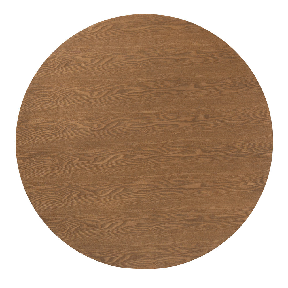 Baxton Studio - Denmark Dining Table in Oak Brown - Denmark-French Oak-DT view 4