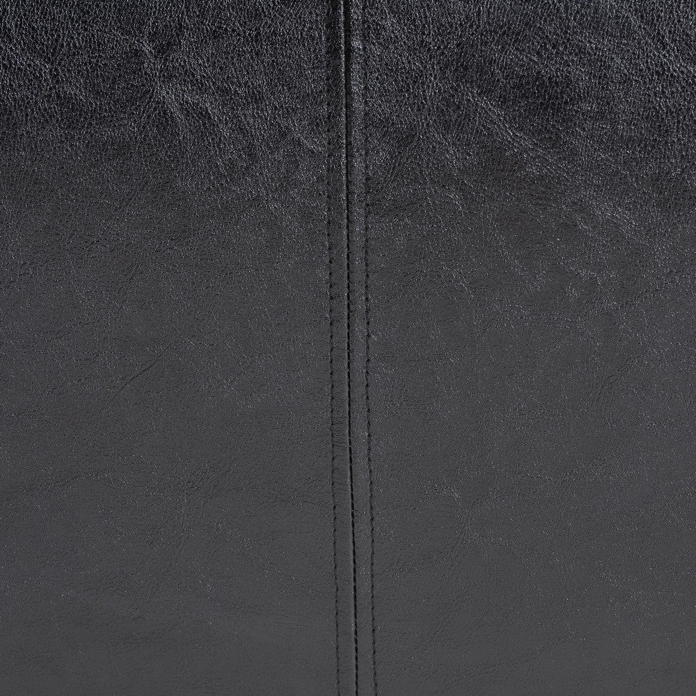 Baxton Studio - Dennehy Ottoman in Black - Y-168-Promote-Black view 8