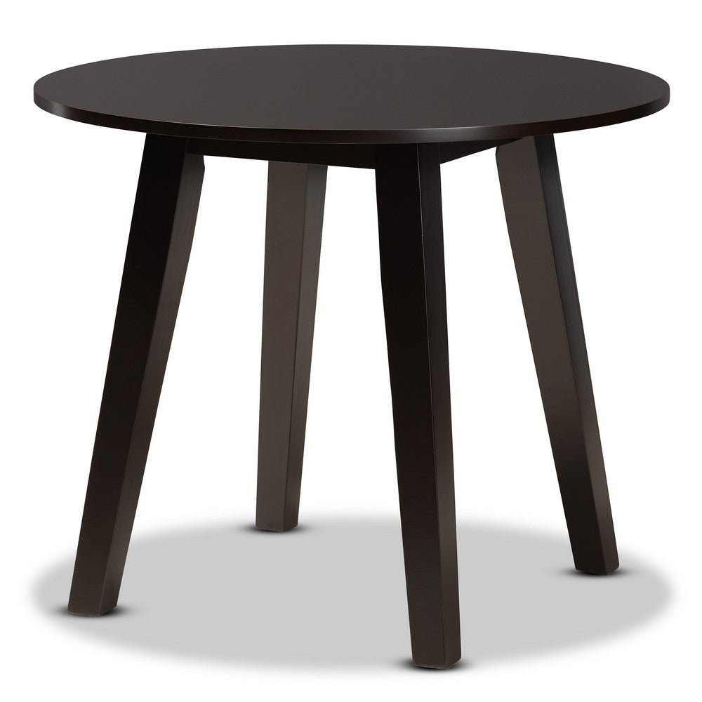 Baxton Studio - Derya Dining Set in Grey/Dark Brown - Derya-Grey/Dark Brown-5PC Dining Set view 3