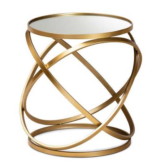Baxton Studio - Desma End Table in Gold - JY20A260-Gold-ET view 1