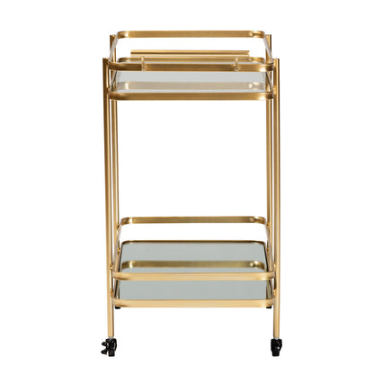 Baxton Studio - Destin Cart in Gold - JY20A263-Gold-Cart view 3