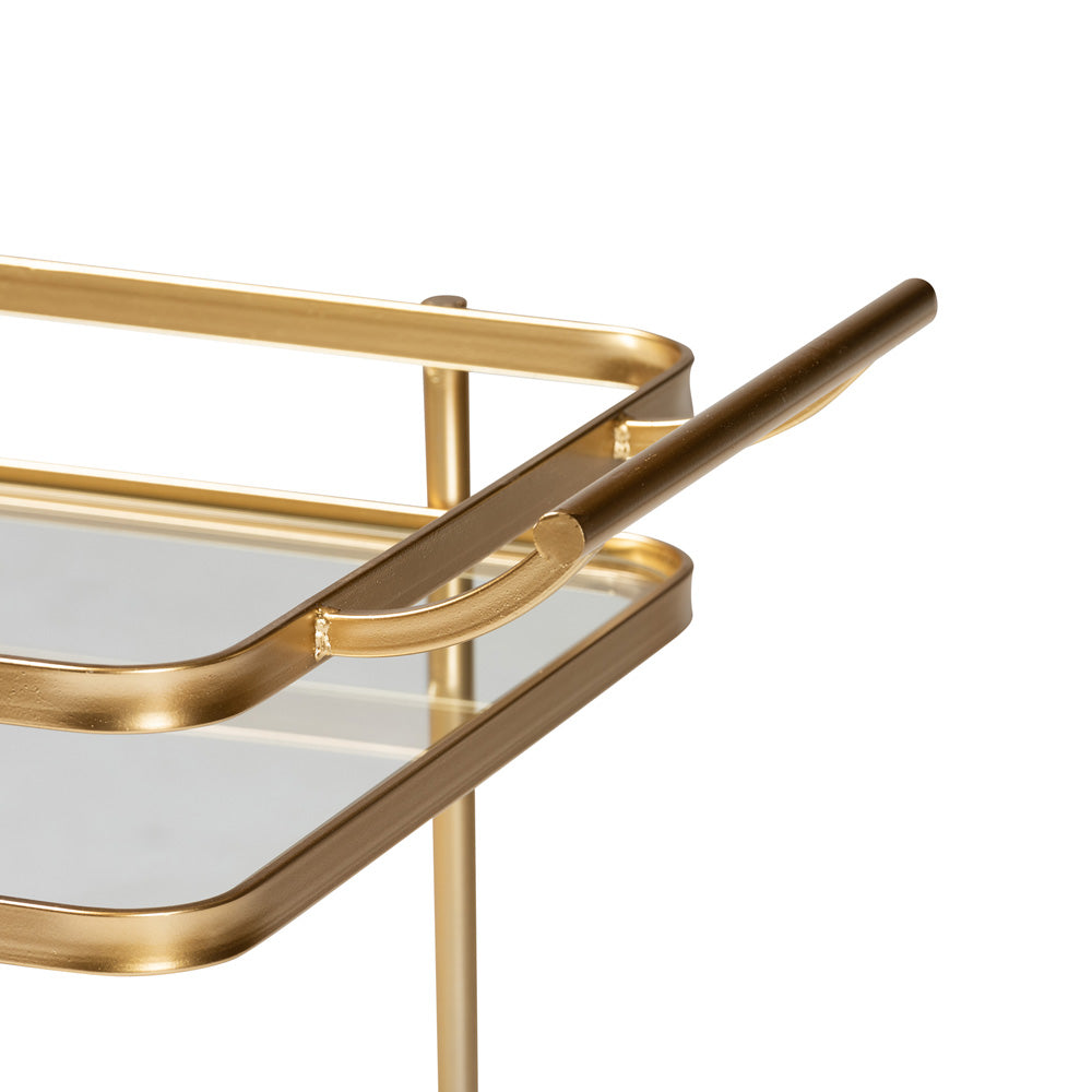Baxton Studio - Destin Cart in Gold - JY20A263-Gold-Cart view 4