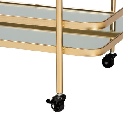 Baxton Studio - Destin Cart in Gold - JY20A263-Gold-Cart view 5
