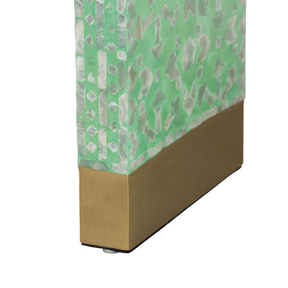 Baxton Studio - Didrika Console Table in Seafoam Green/Gold - F232-FT36-Console Table view 4