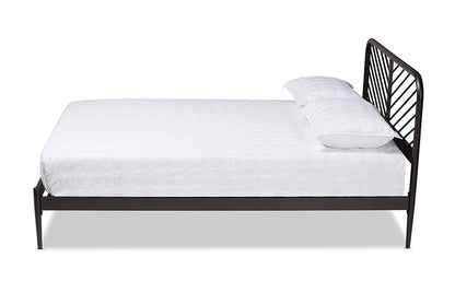 Baxton Studio - Dora Queen Size Bed - TS-Dora-Black-Queen view 2