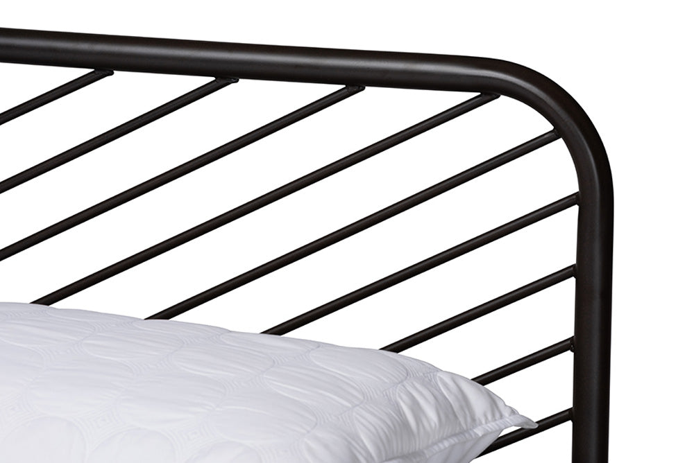 Baxton Studio - Dora Queen Size Bed - TS-Dora-Black-Queen view 4
