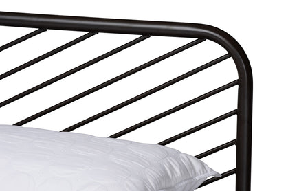 Baxton Studio - Dora Queen Size Bed - TS-Dora-Black-Queen view 4