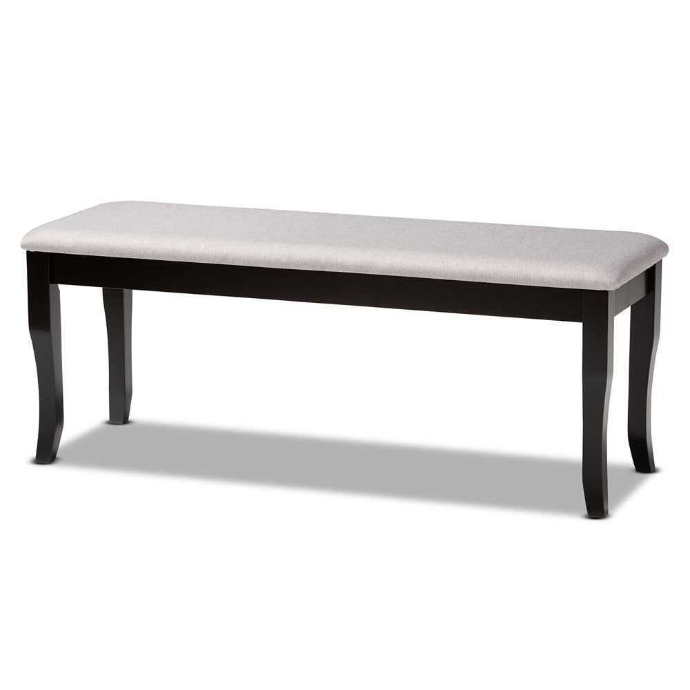 Baxton Studio - Dori Dining Set in Grey/Dark Brown - RH331C-Grey/Dark Brown-6PC Dining Set view 3