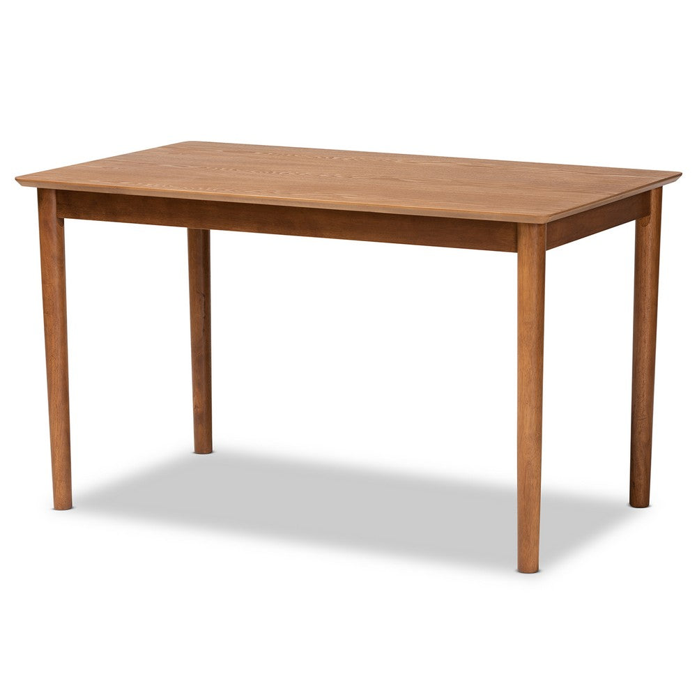 Baxton Studio - Dorina Dining Set in Grey/Brown/Walnut Brown - BBT5281-Gravel/Walnut-5PC Dining Set view 3