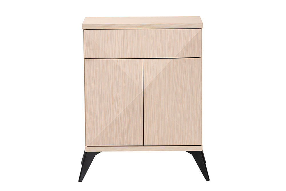 Baxton Studio - Draper Sideboard - KBL2347-Natural/Black-1DW-Sideboard view 3