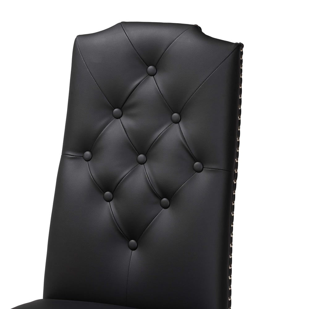 Baxton Studio - Dylin Set of 2 Dining Chairs in Black - BBT5158-Black view 4