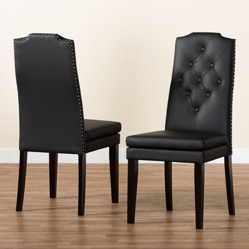 Baxton Studio - Dylin Set of 2 Dining Chairs in Black - BBT5158-Black view 8