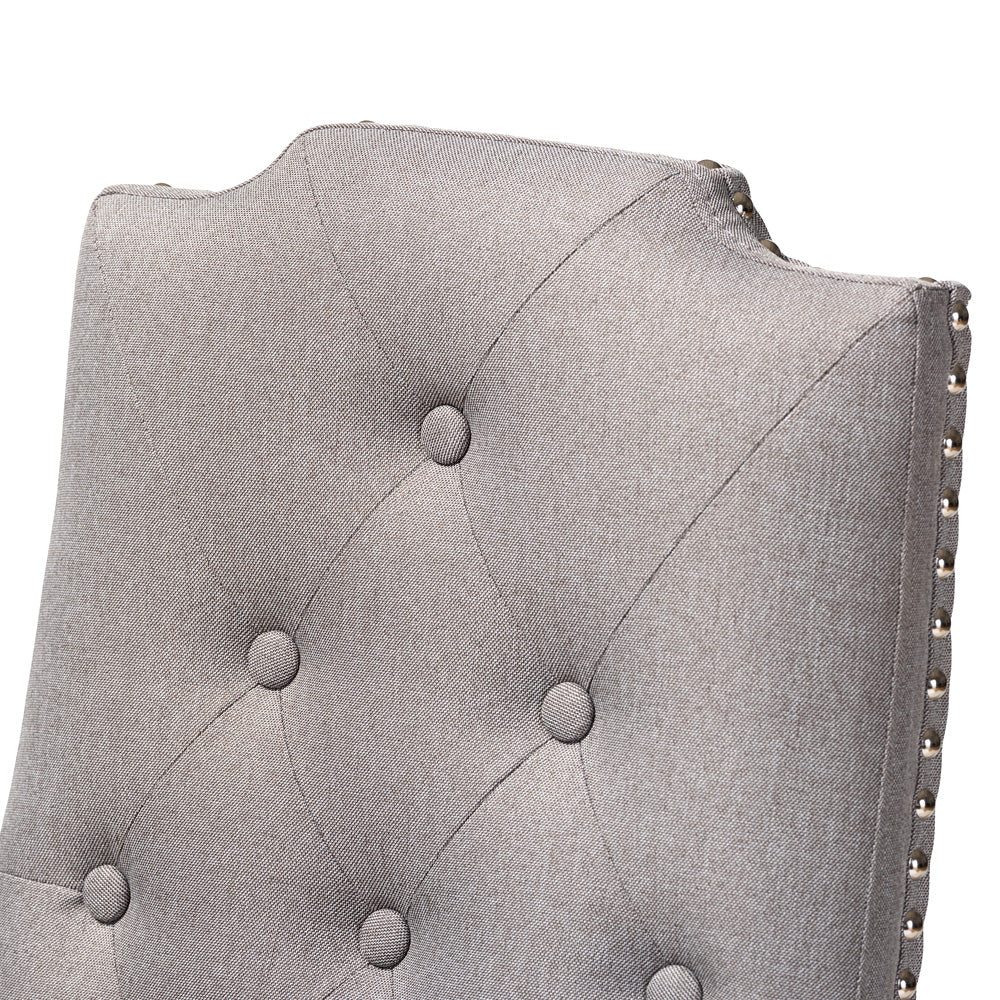 Baxton Studio - Dylin Set of 2 Dining Chairs in Gray - BBT5158.11-Grey-CC view 4
