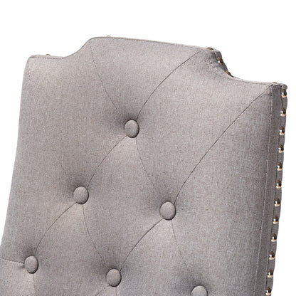 Baxton Studio - Dylin Set of 2 Dining Chairs in Gray - BBT5158.11-Grey-CC view 4