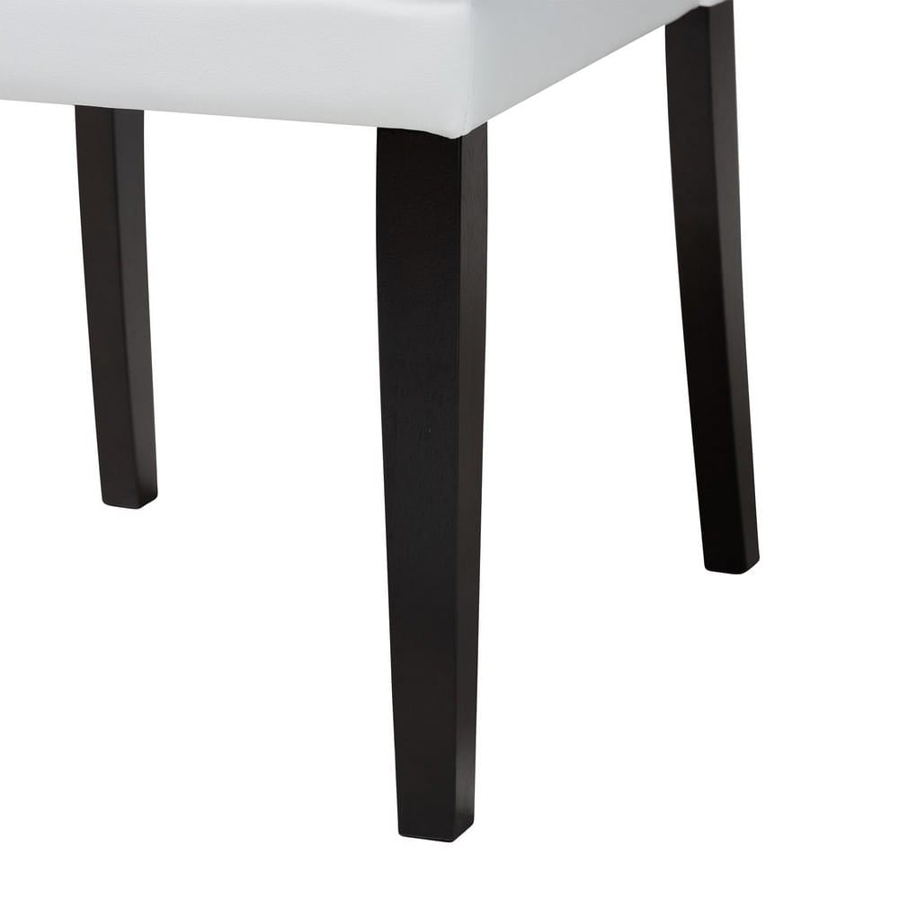Baxton Studio - Dylin Set of 2 Dining Chairs in White - BBT5158-White view 5