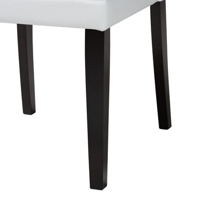 Baxton Studio - Dylin Set of 2 Dining Chairs in White - BBT5158-White view 5